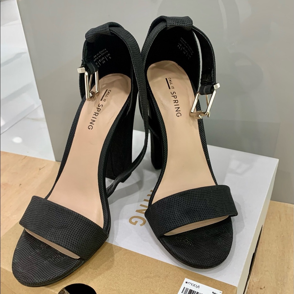 Call it spring black high heels